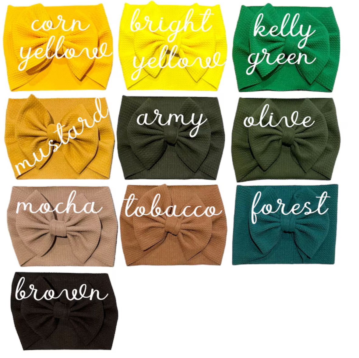 NEWBORN - 6 MONTHS / 14" Long Big Bow Baby Headband