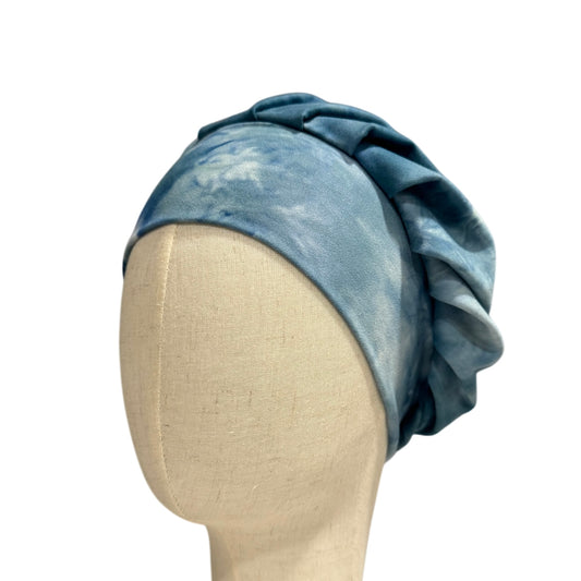 Blue Tie Dye Scrub Cap