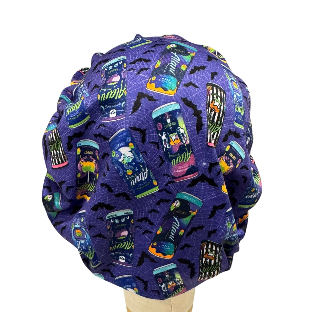 Witches Bats Bouffant Scrub Cap
