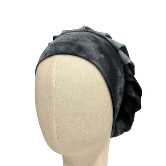 Black Tie Dye Scrub Cap