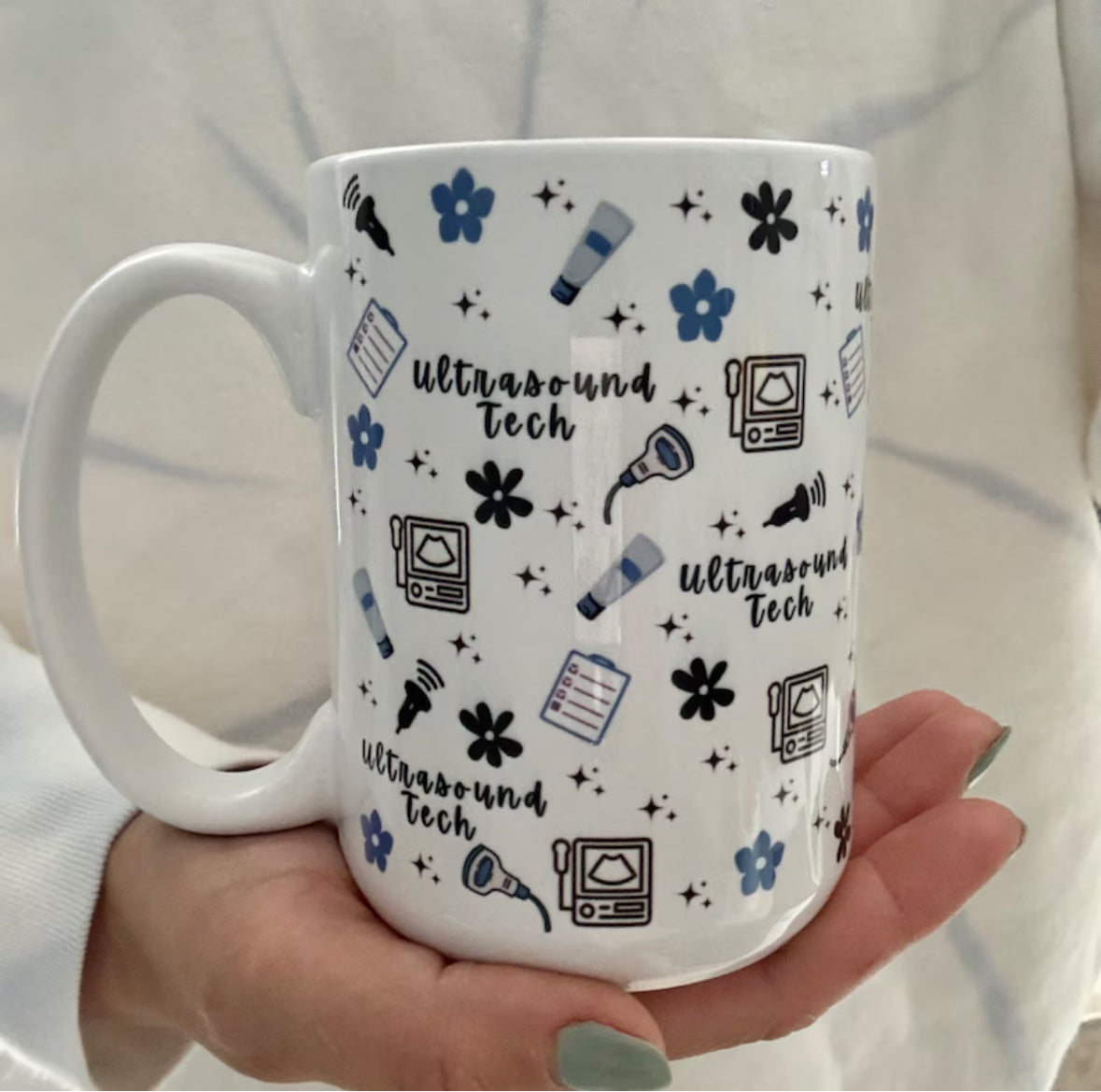 Ultrasound Tech Mug Blue