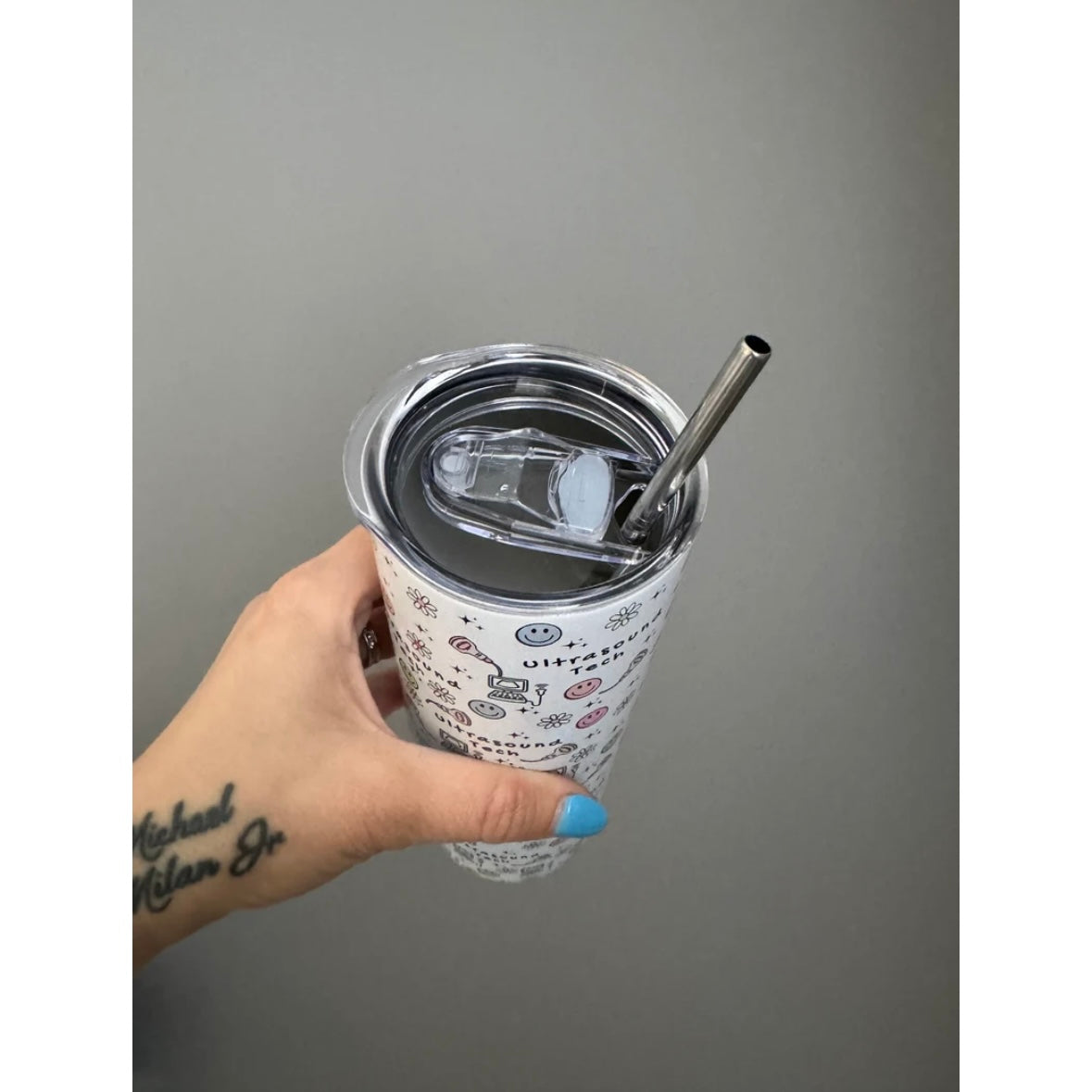 Ultrasound Tech/Sonographer Tumbler Smiley Faces