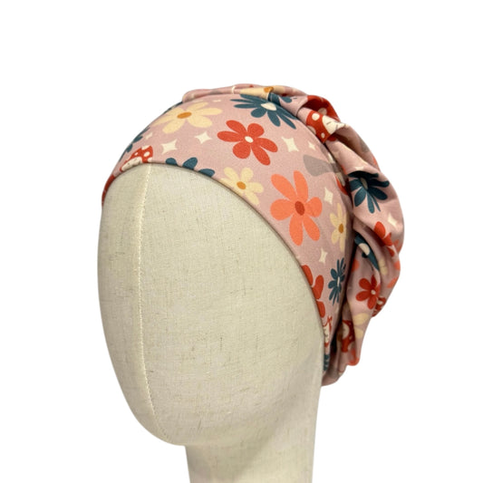 Floral Mushroom Scrub Cap