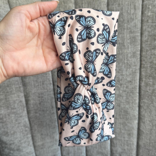 Butterfly Twist Headband, Stretchy Soft Headband