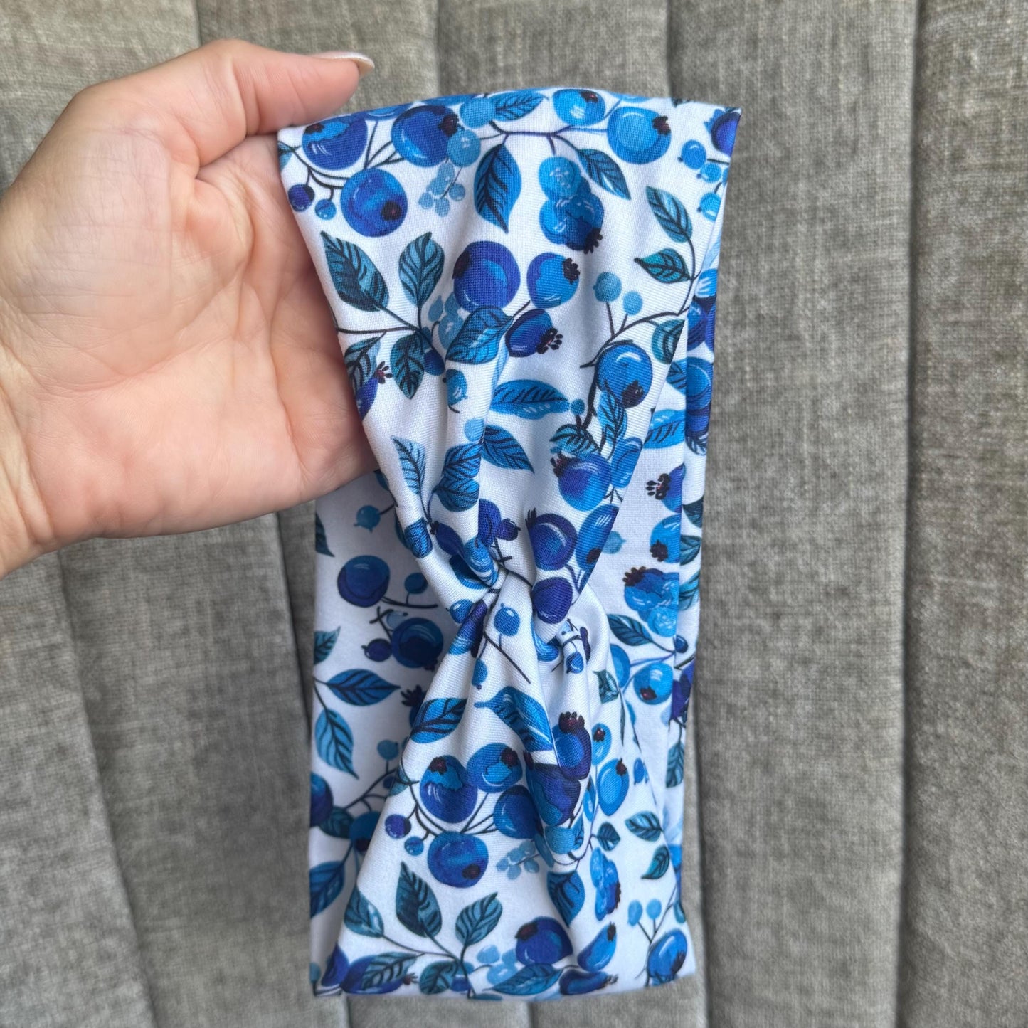 Blueberry Twist Headband, Stretchy Soft Headband