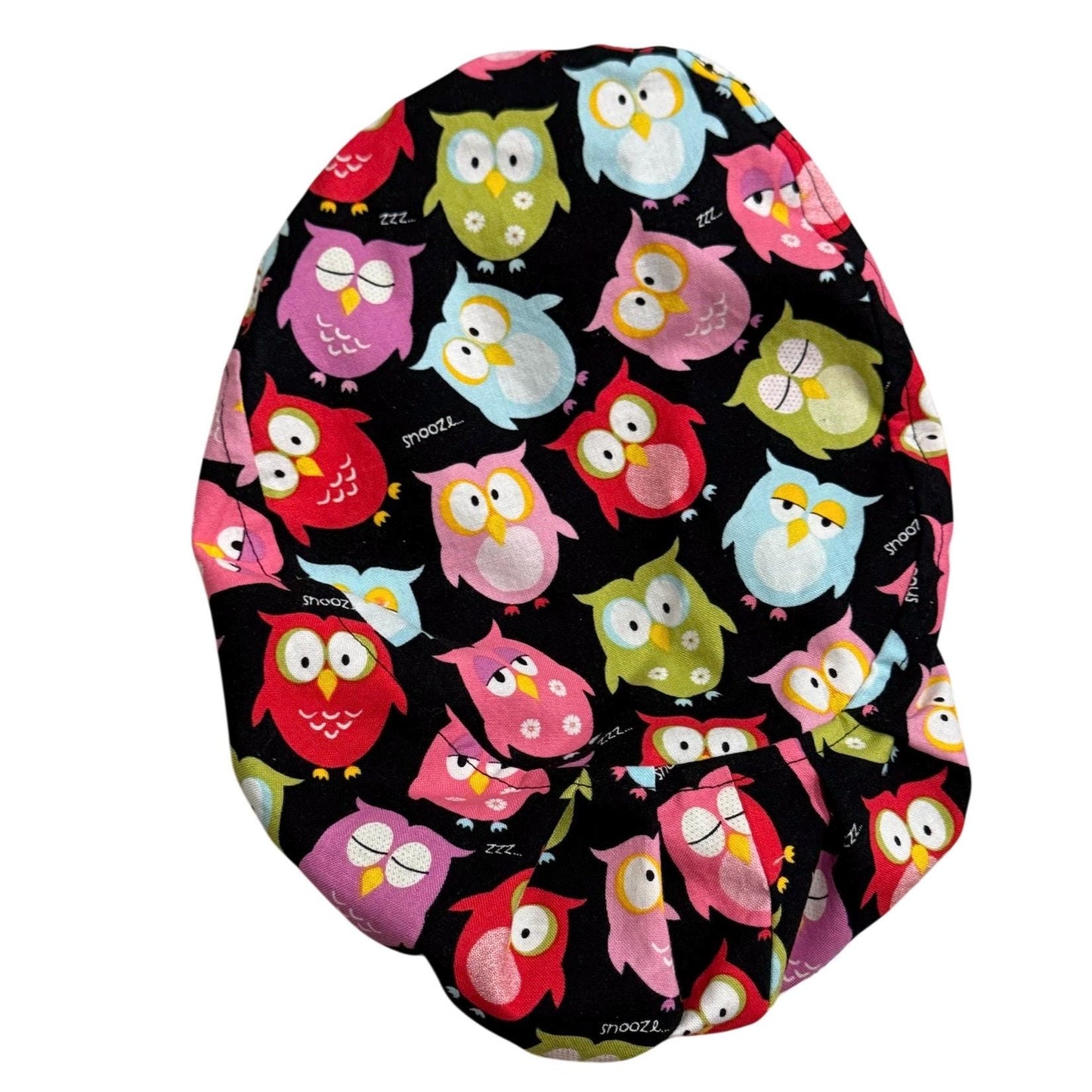 Cute Owls Euro Scrub Cap, Surgical Scrub Cap