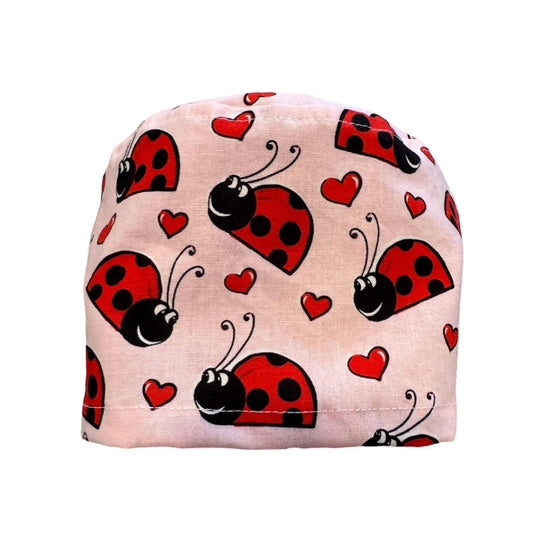 Ladybug Euro Scrub Cap, Surgical Scrub Cap
