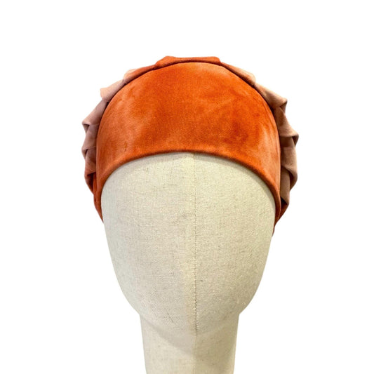 Rust Tie Dye Bouffant Scrub Cap | Ponytail Surgical Hat