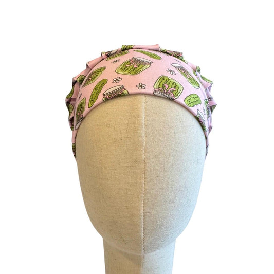 Pickles Bouffant Scrub Cap, Headband Style Scrub Cap, Funny Scrub Cap