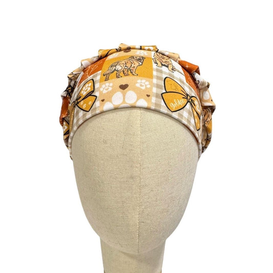 Golden Retriever Bouffant Scrub Ca, Dog Mom Bouffant Surgical Cap, Cute Puppy Nurse Hat