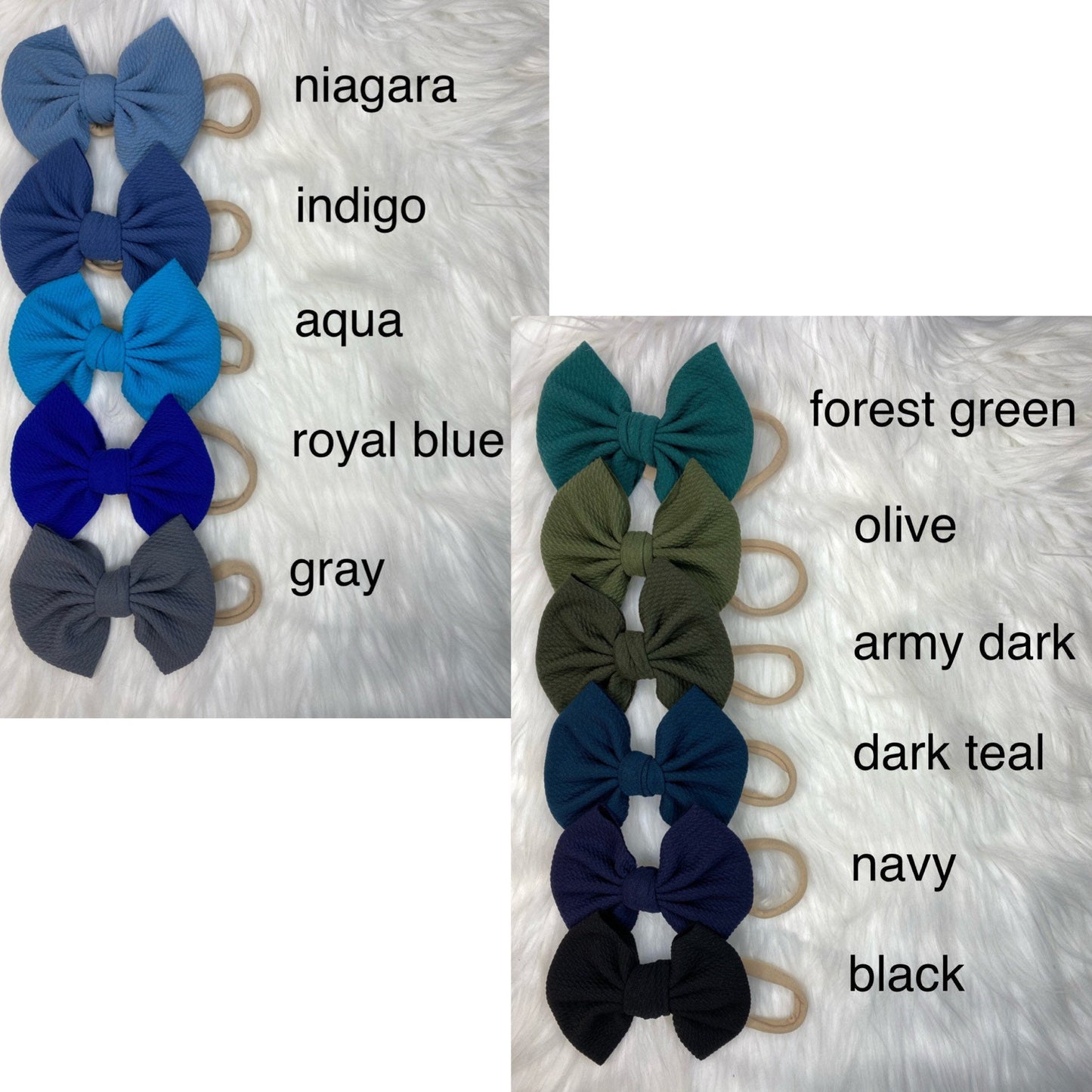 46 Solid Colors Baby Nylon Headband Bows, Newborn Bow Headband, Toddler Headband for Girl, Big Bow Headband Baby, Baby Bows on Nylon