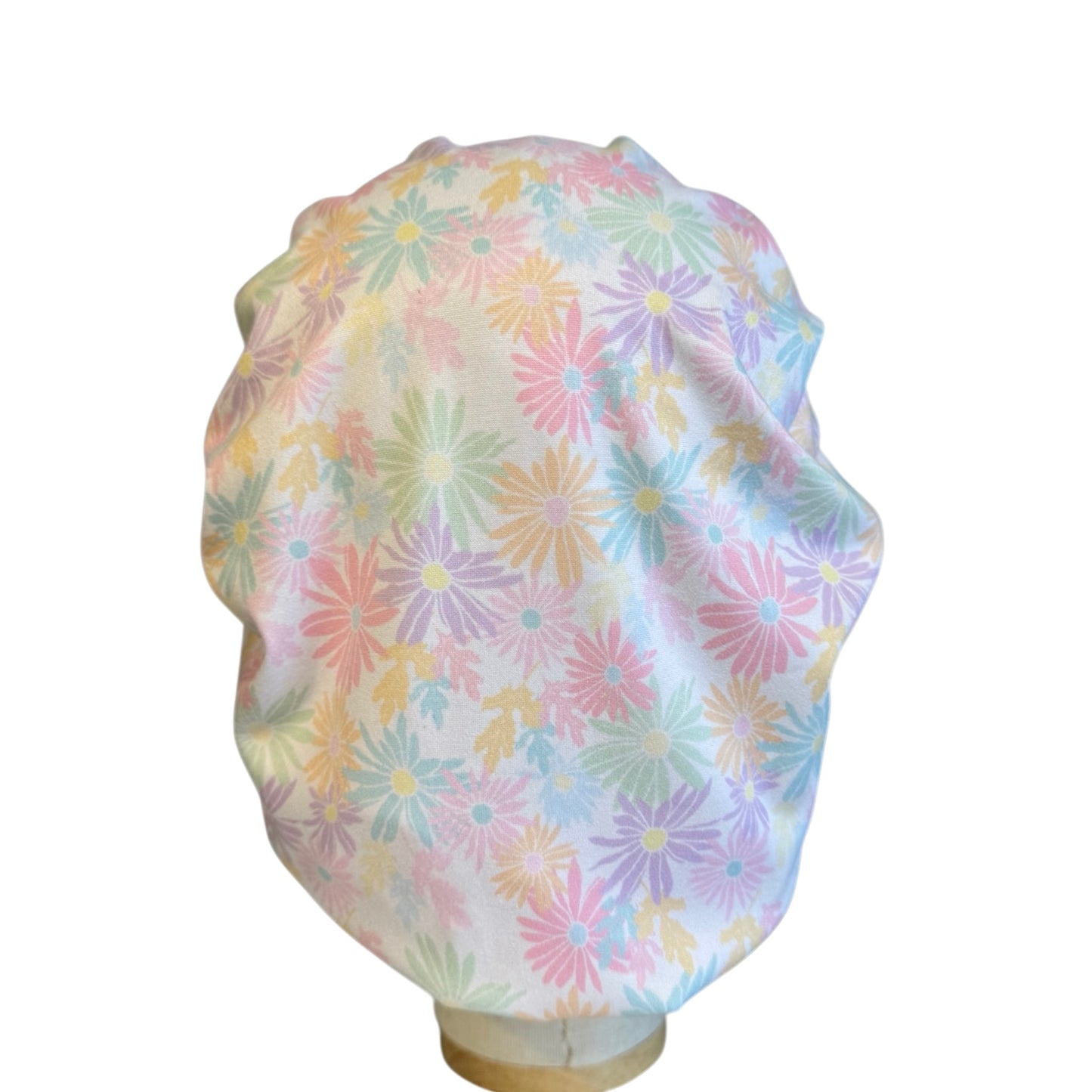 Pastel Floral Scrub Cap