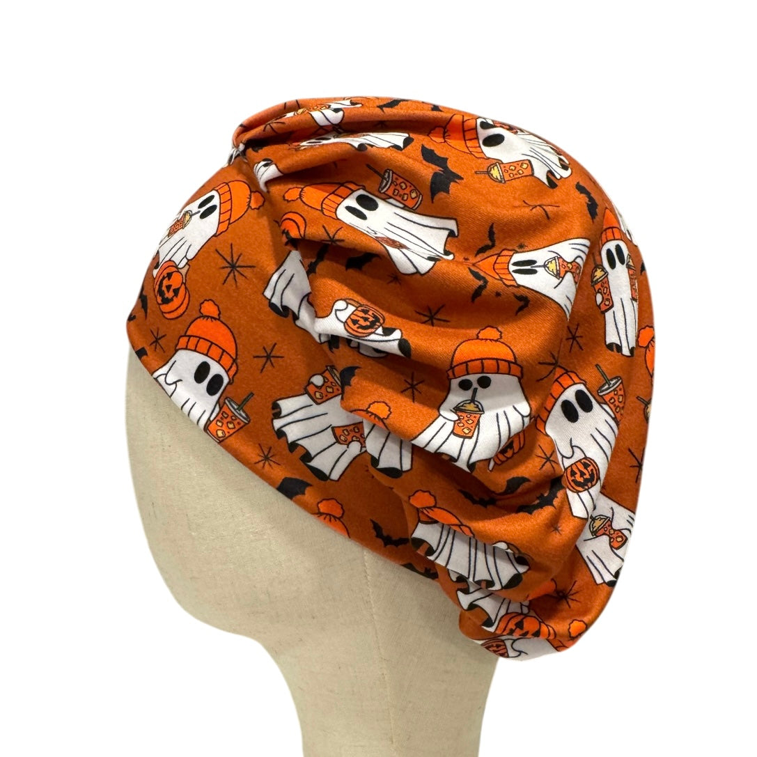 Cute Autumn Ghosts Bouffant Scrub Cap