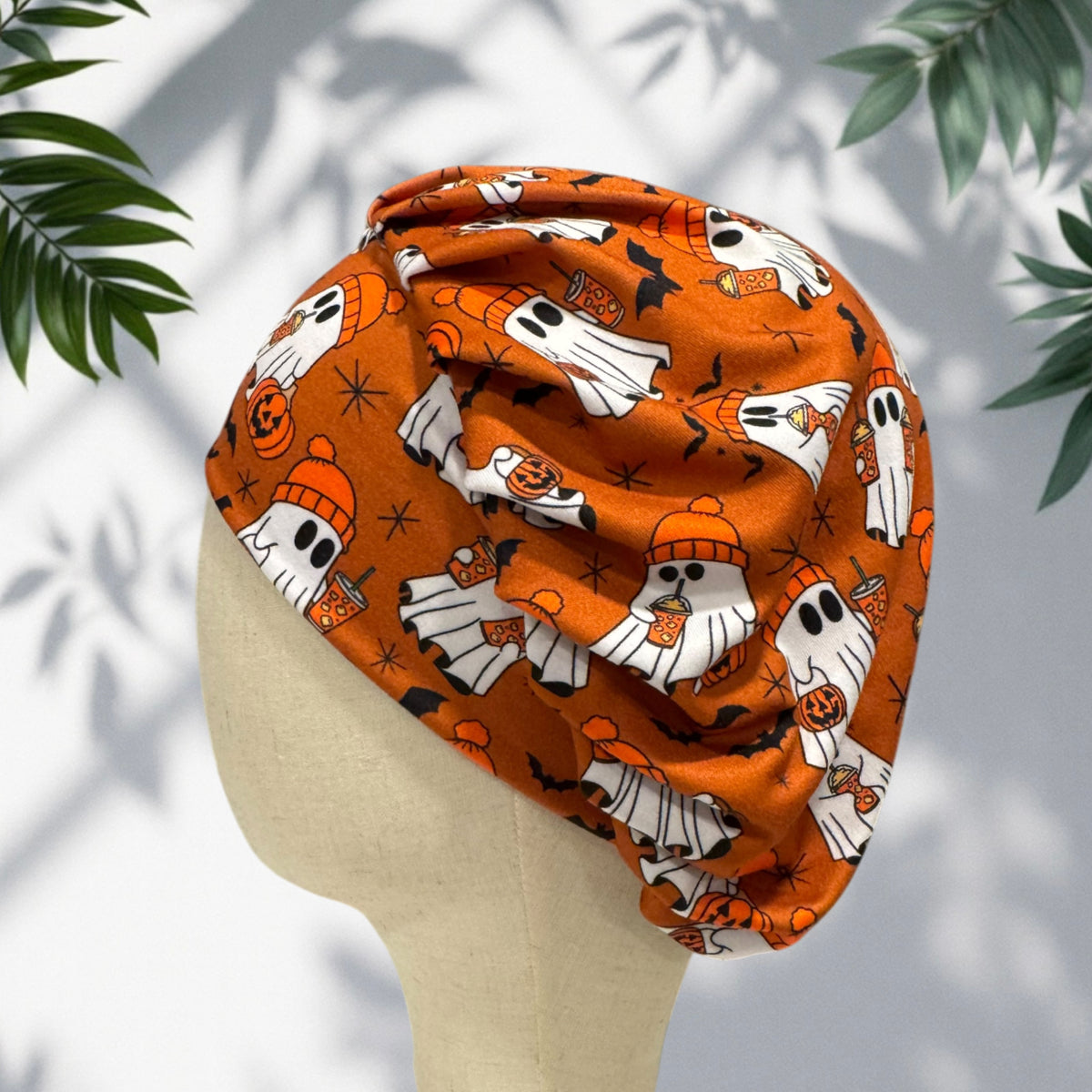 Cute Autumn Ghosts Bouffant Scrub Cap
