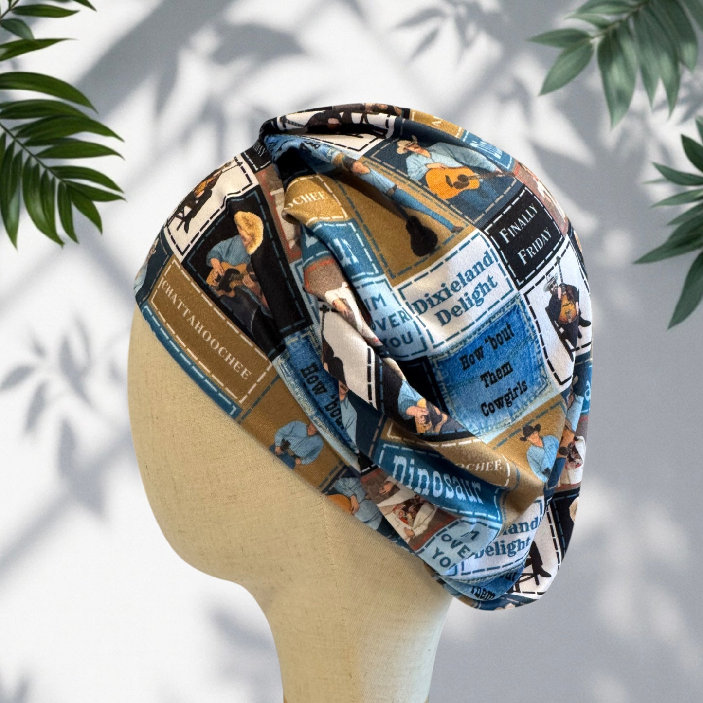 Country Music Bouffant Scrub Cap