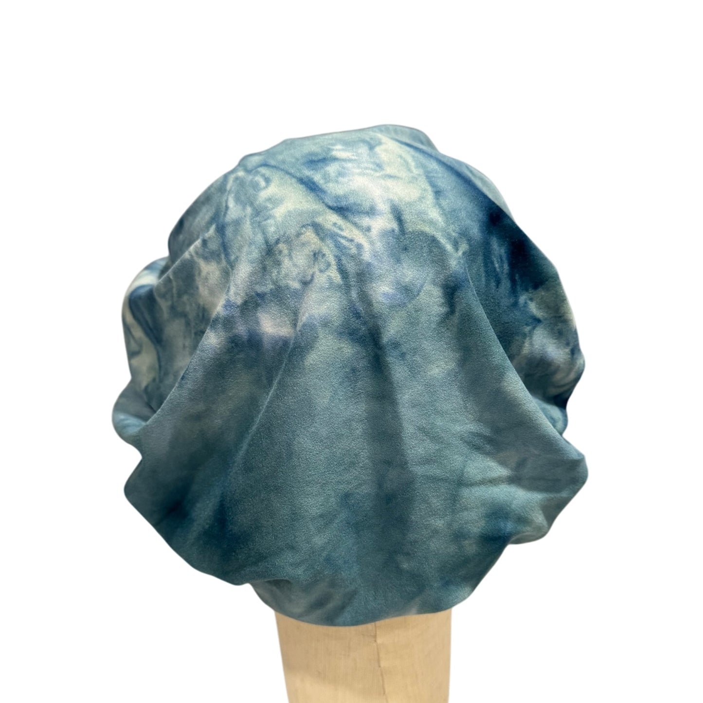 Blue Tie Dye Scrub Cap