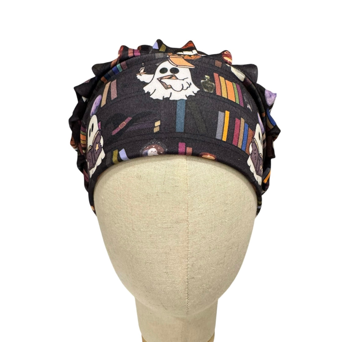 Bookish Ghost Bouffant Scrub Cap