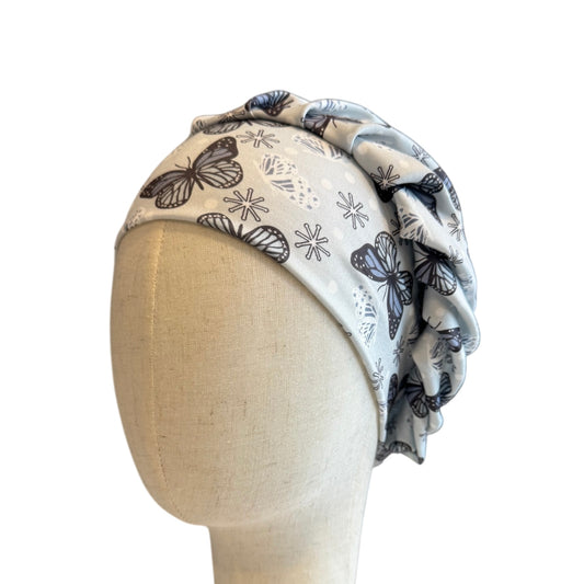 Silver Butterflies Scrub Cap