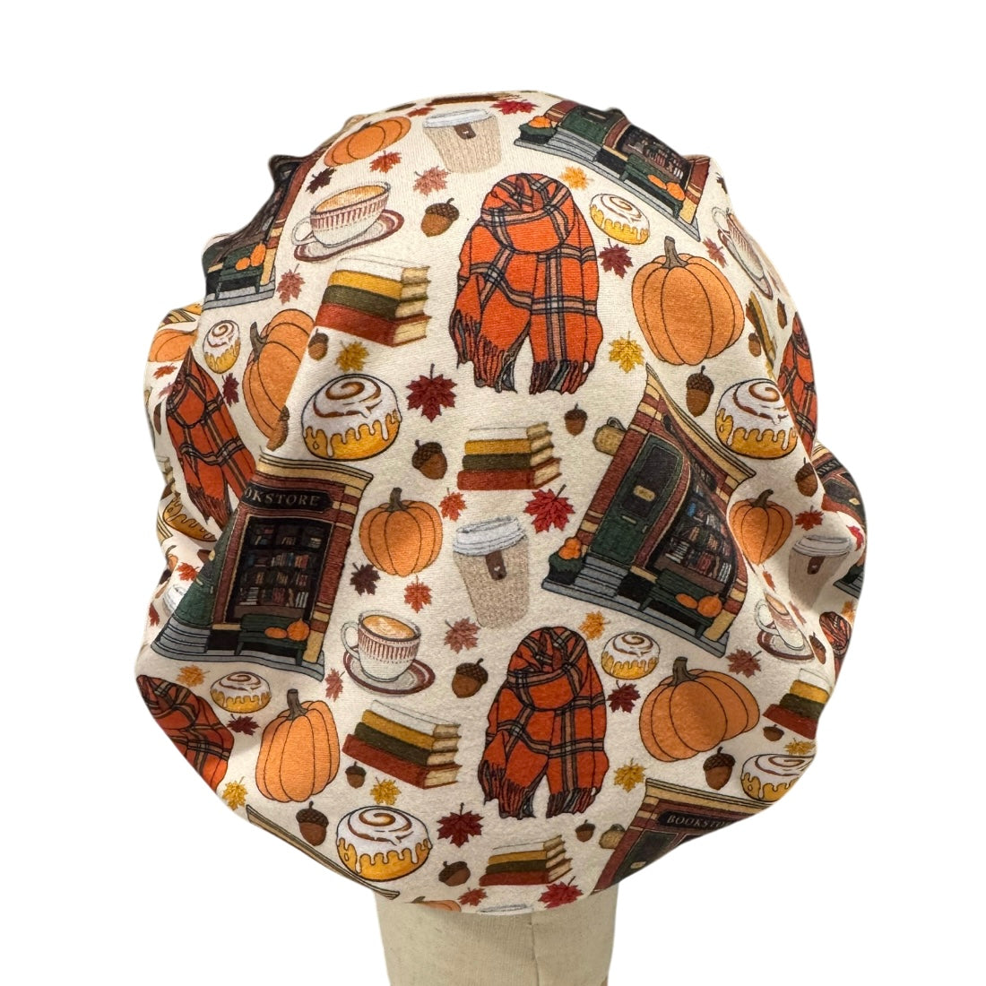 Cozy Fall Bouffant Scrub Cap