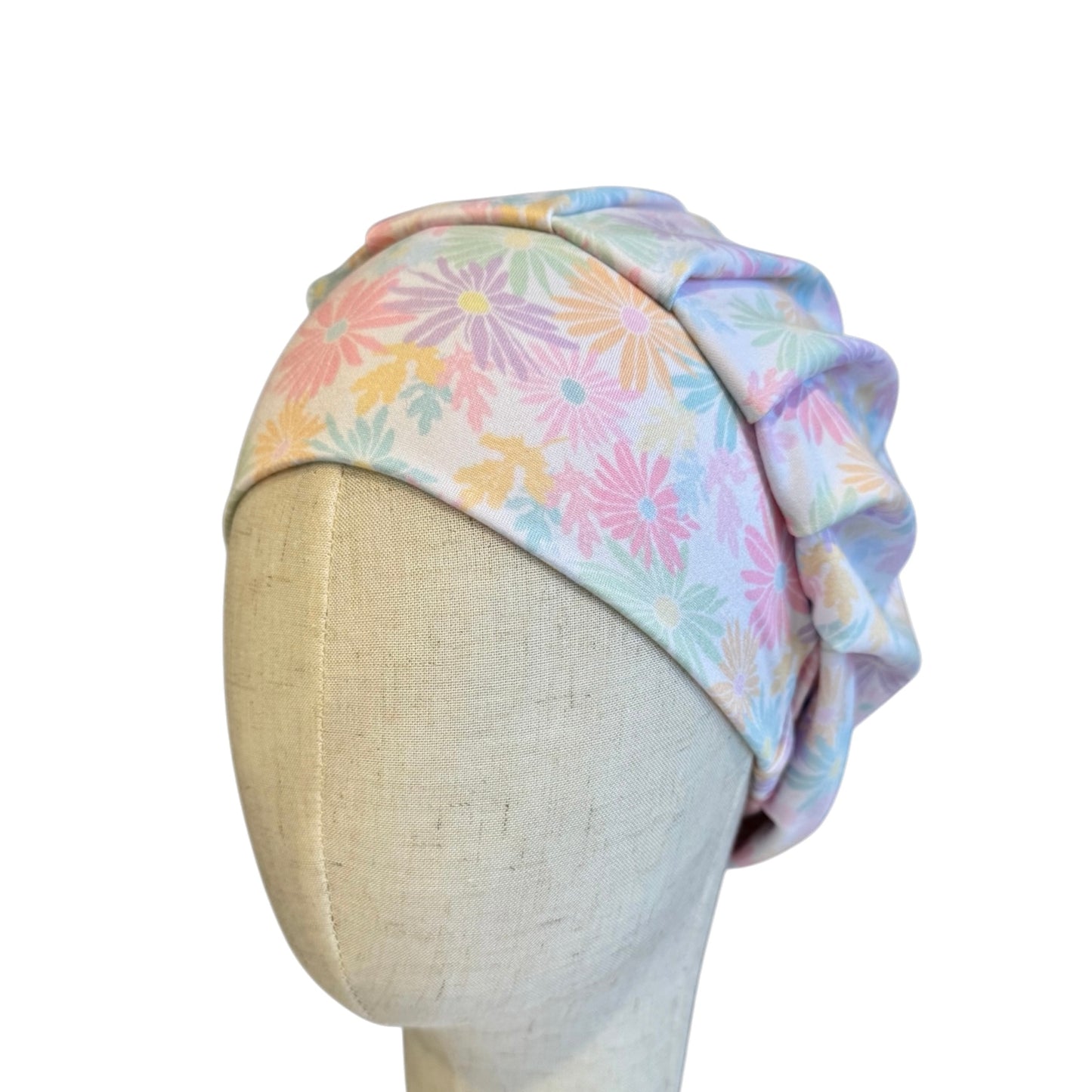 Pastel Floral Scrub Cap