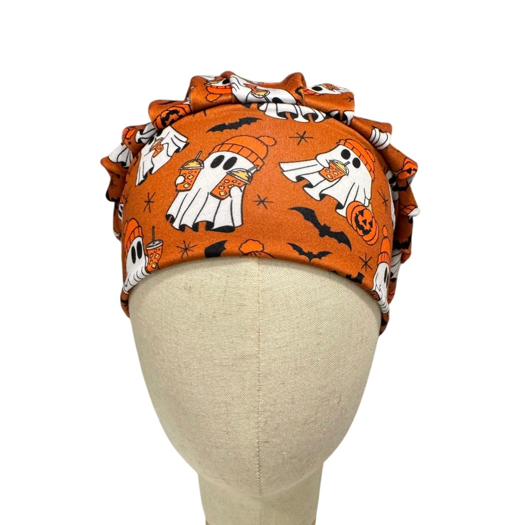 Cute Autumn Ghosts Bouffant Scrub Cap