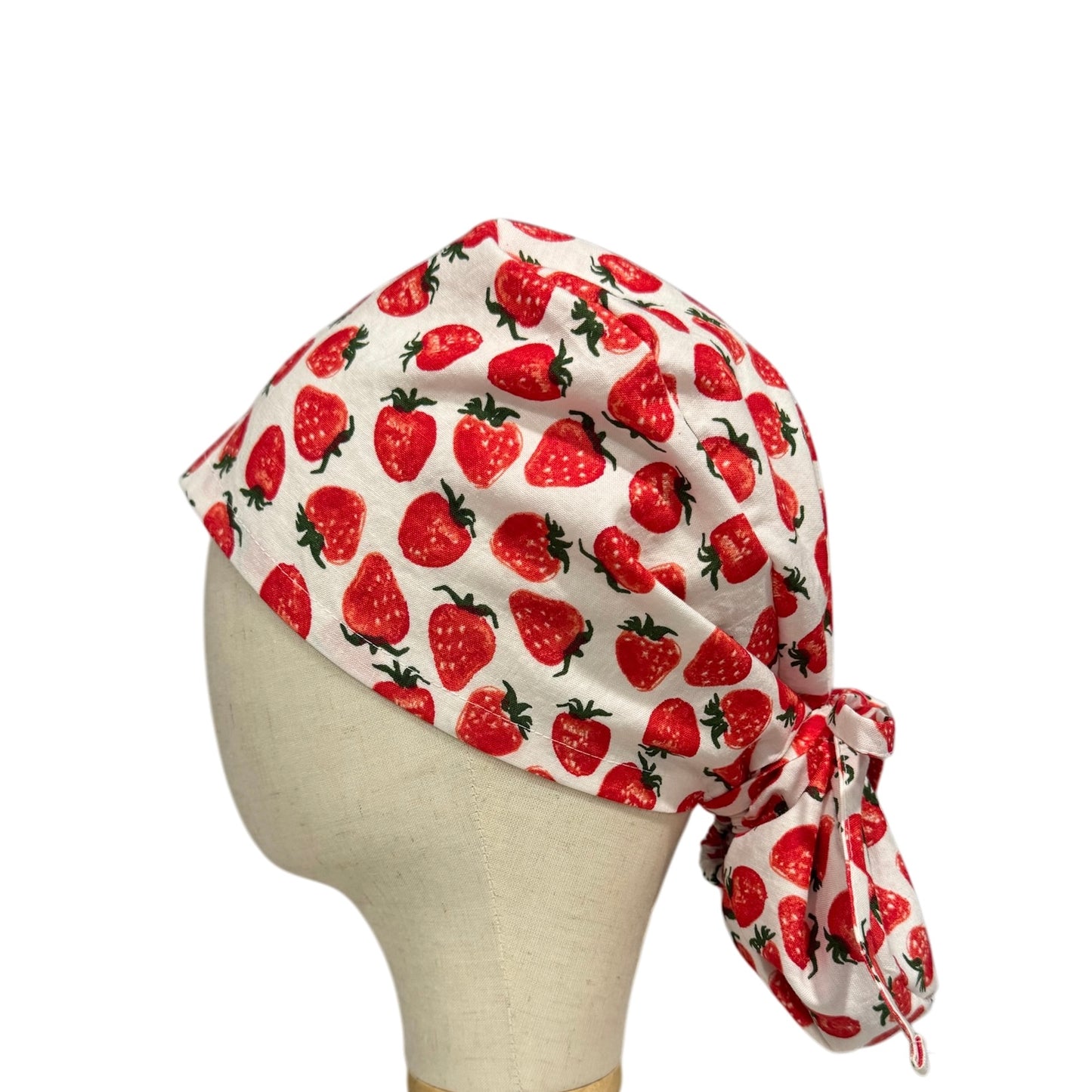Strawberry Ponytail Scrub Cap