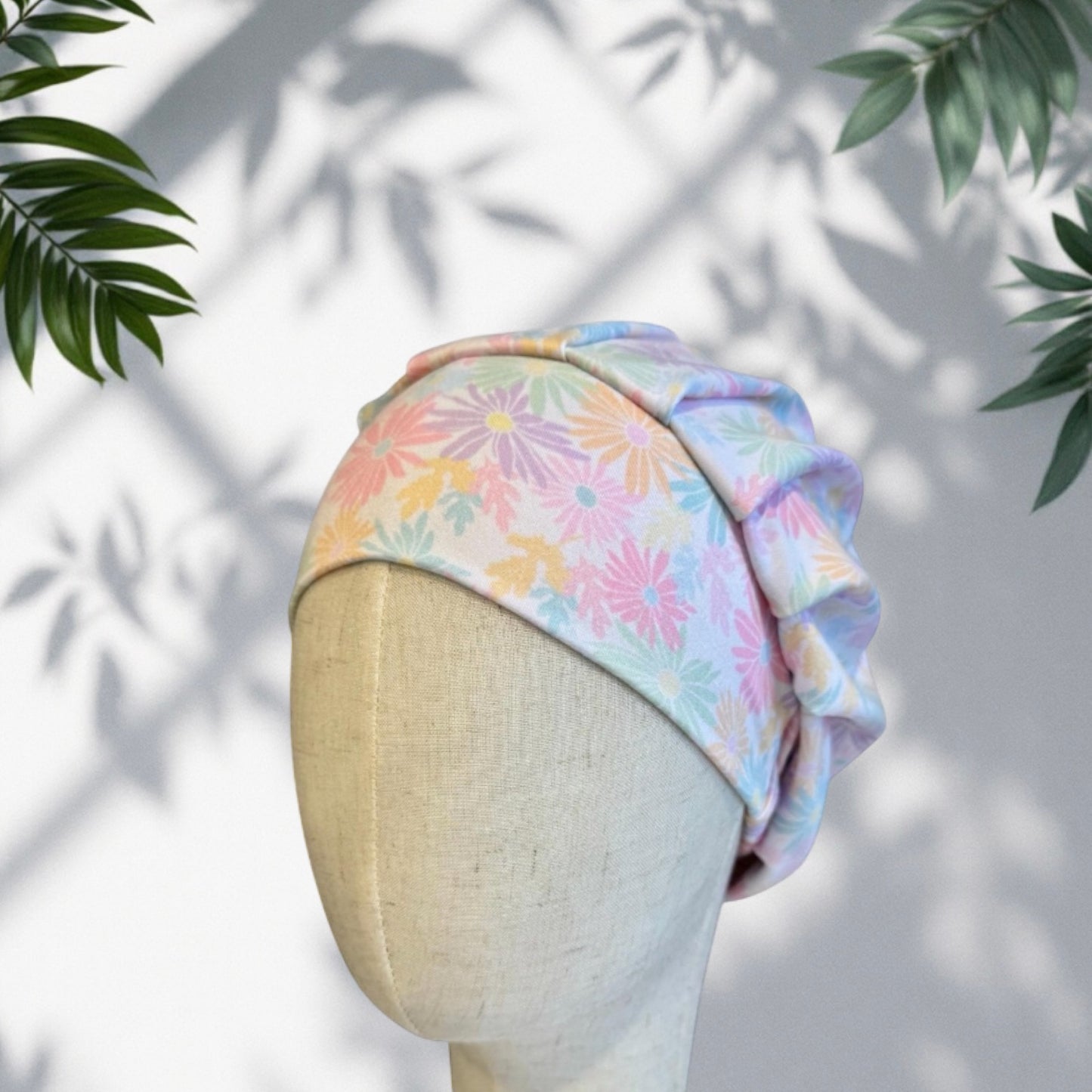 Pastel Floral Scrub Cap