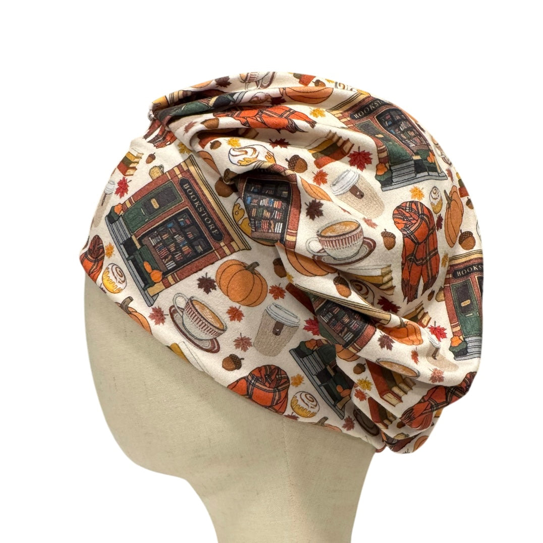 Cozy Fall Bouffant Scrub Cap