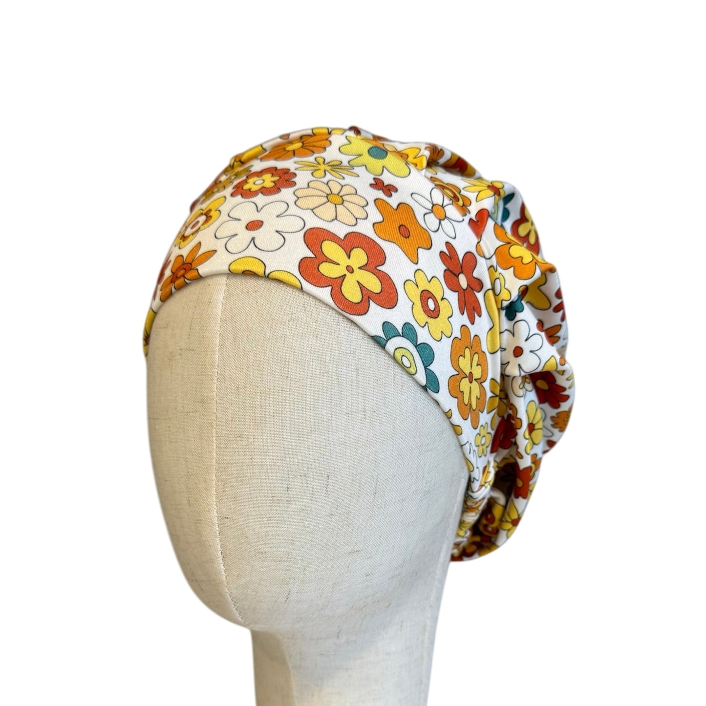 Boho Floral Scrub Cap