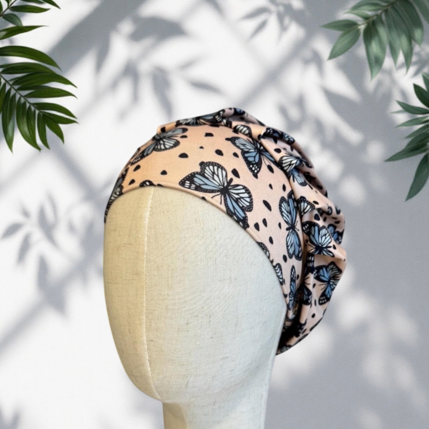 Butterflies Floral Scrub Cap