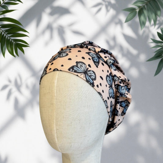 Butterflies Floral Scrub Cap