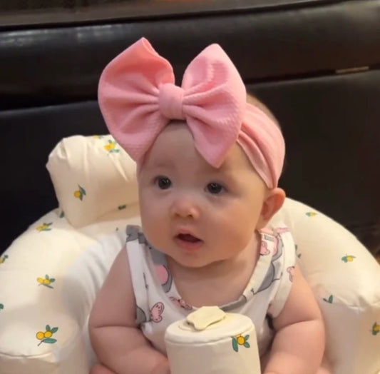 NEWBORN - 6 MONTHS / 14" Long Big Bow Baby Headband