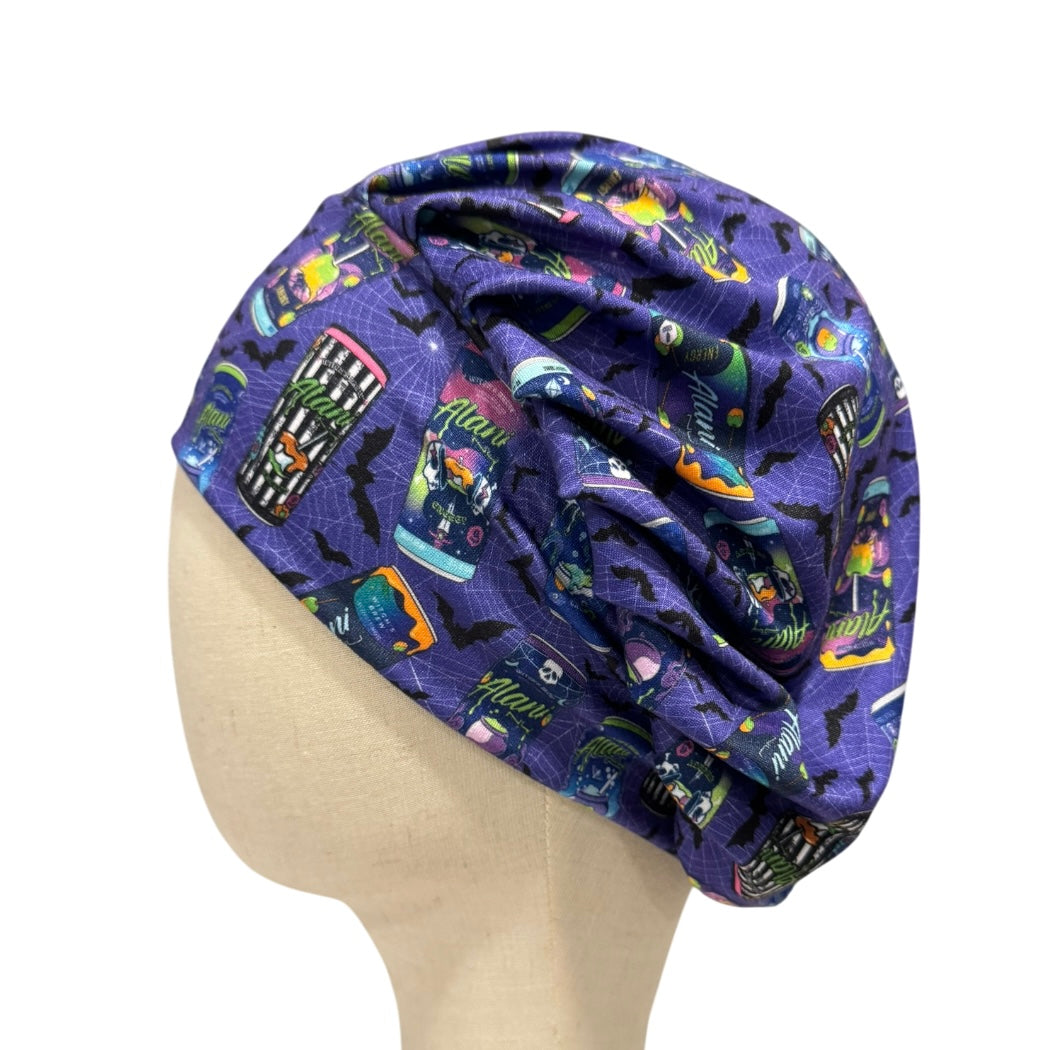 Witches Bats Bouffant Scrub Cap