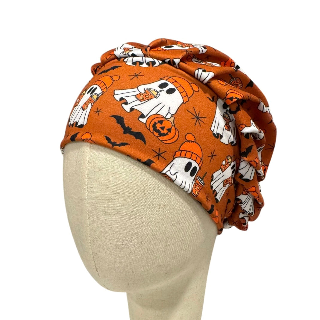 Cute Autumn Ghosts Bouffant Scrub Cap