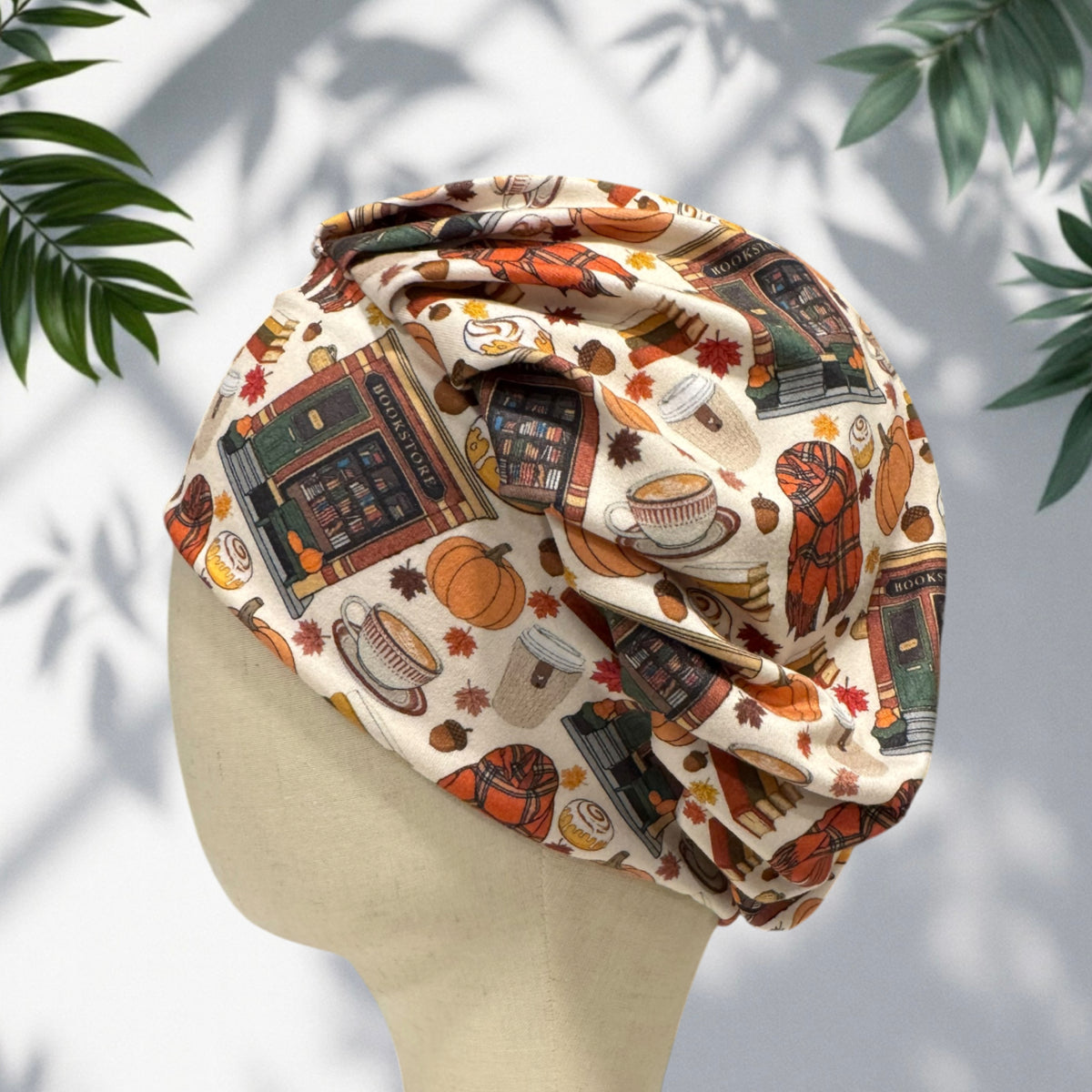 Cozy Fall Bouffant Scrub Cap