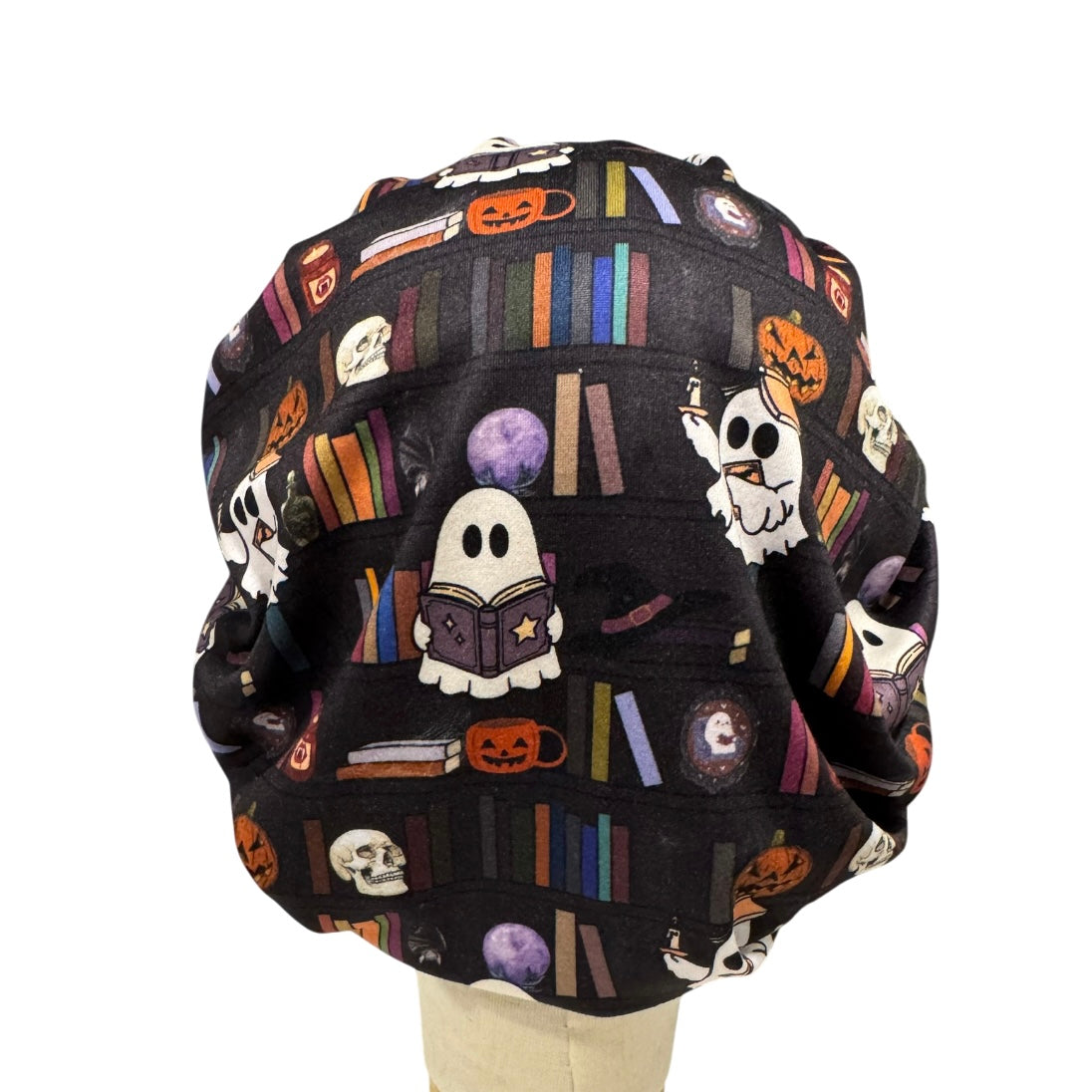 Bookish Ghost Bouffant Scrub Cap