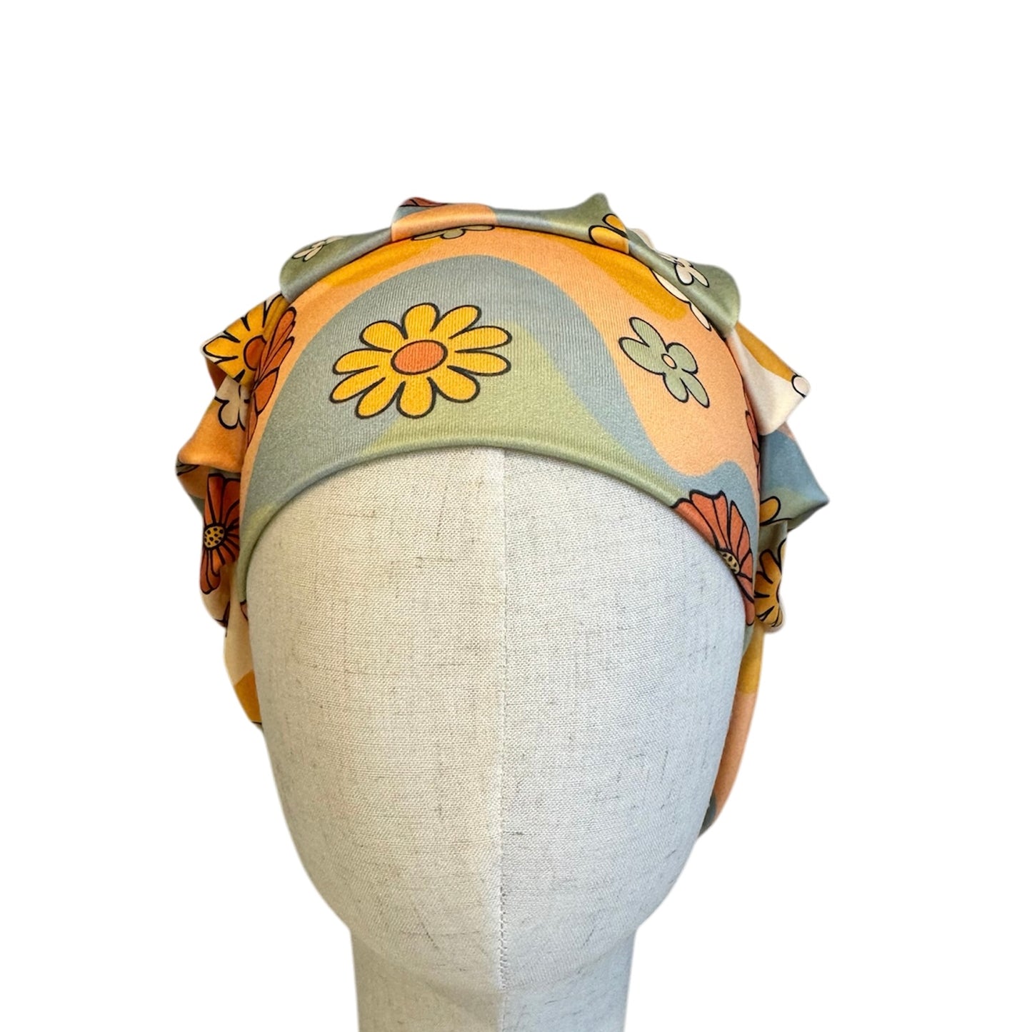 Groovy Floral Scrub Cap
