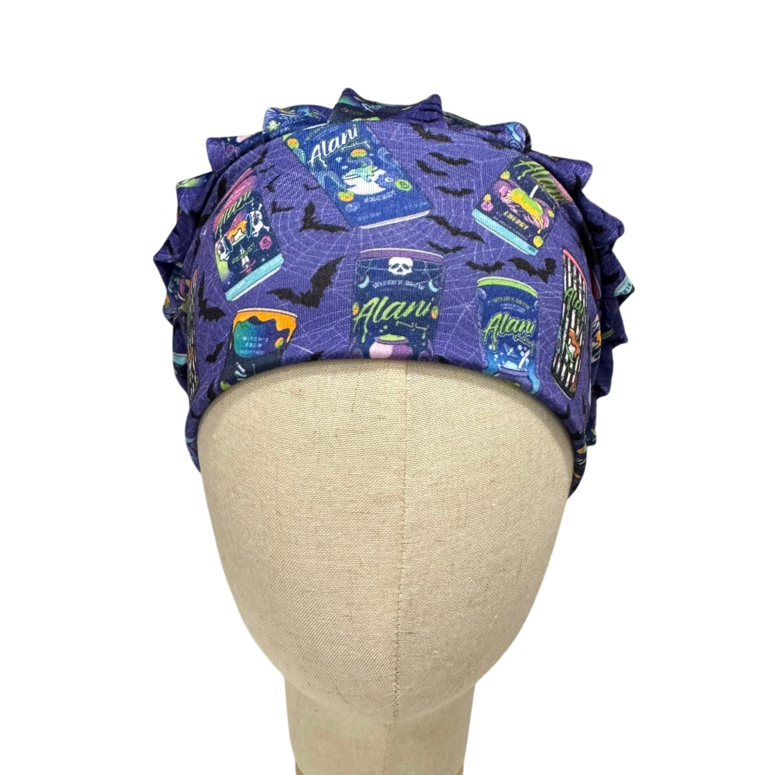 Witches Bats Bouffant Scrub Cap