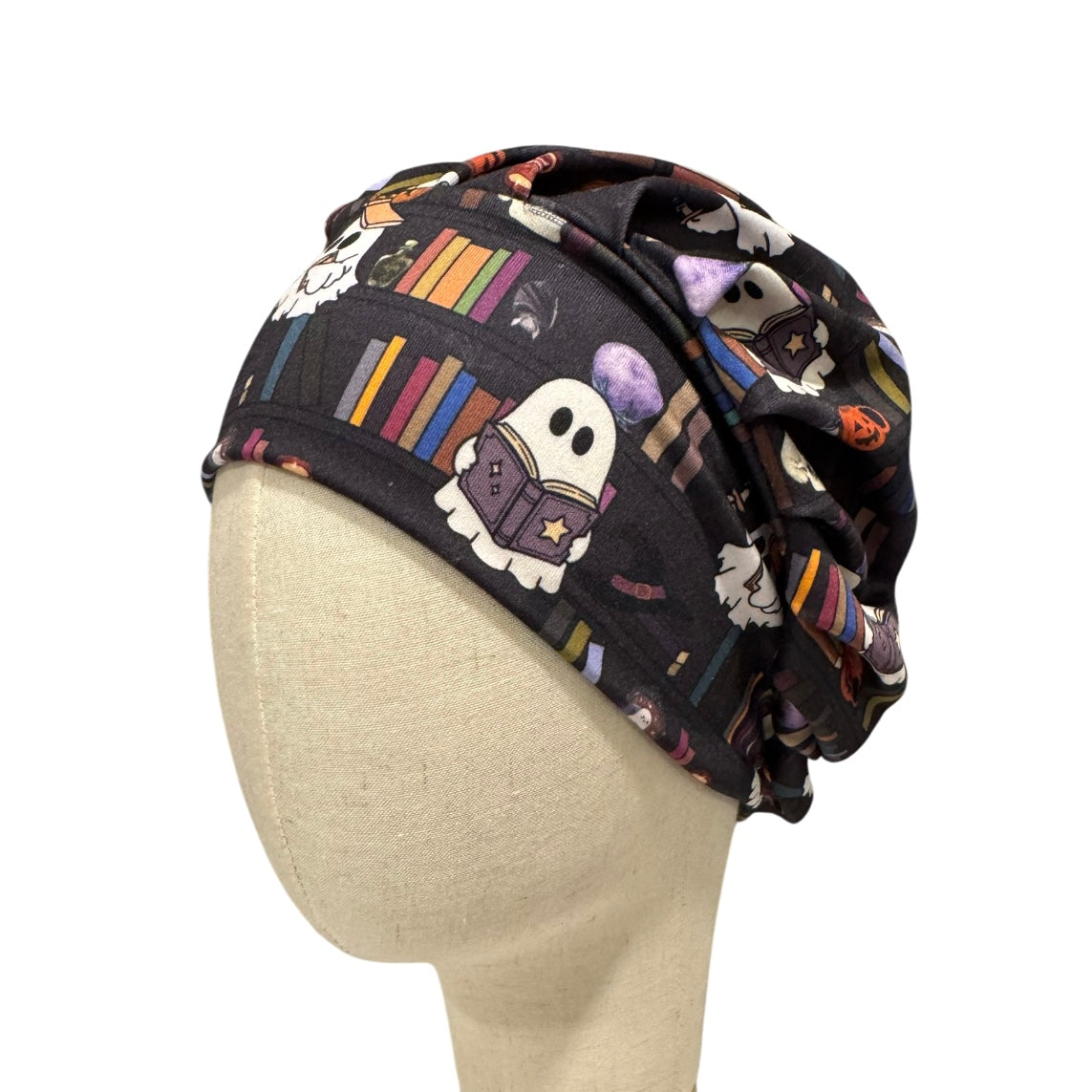 Bookish Ghost Bouffant Scrub Cap