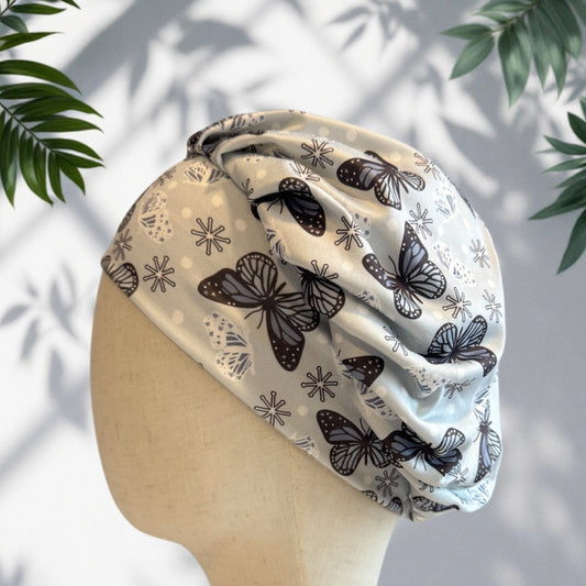 Silver Butterflies Scrub Cap