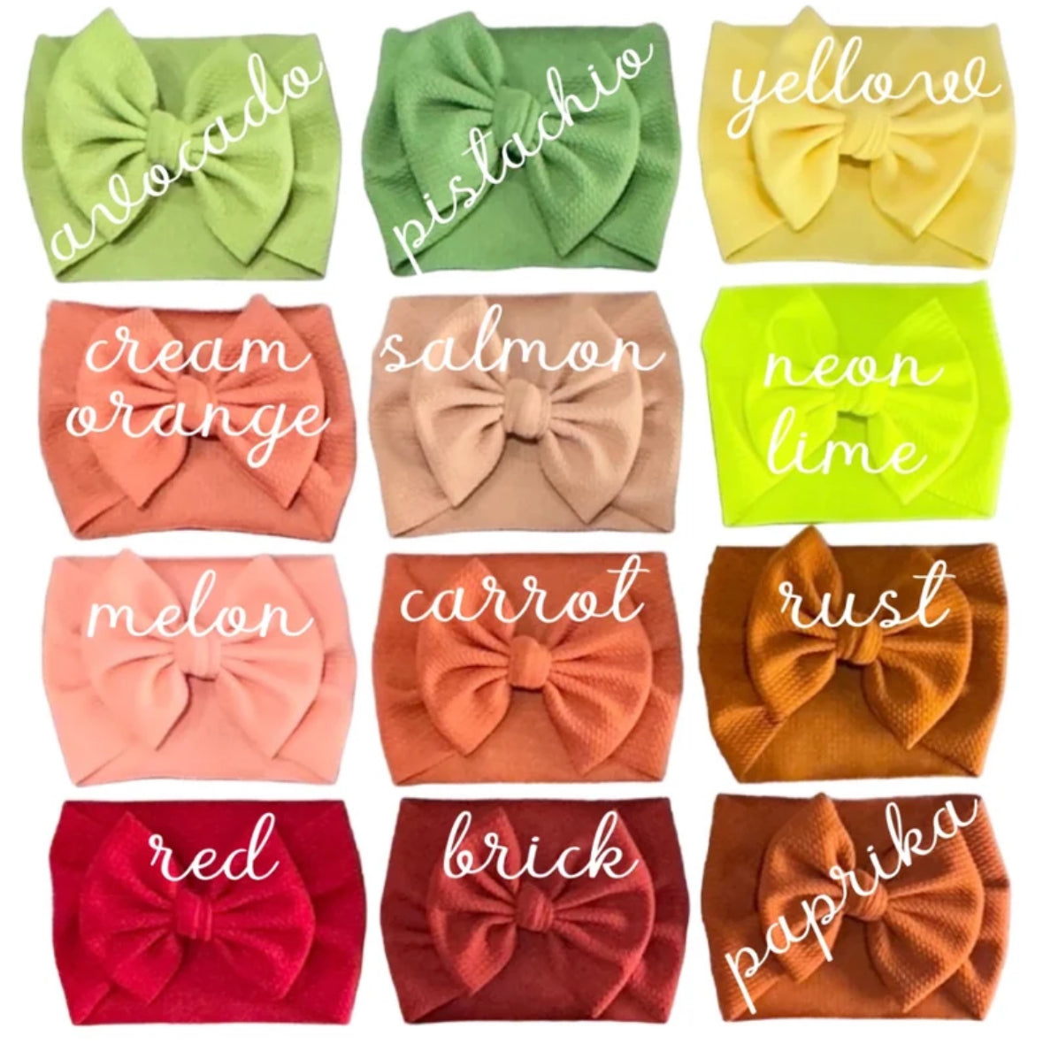 NEWBORN - 6 MONTHS / 14" Long Big Bow Baby Headband