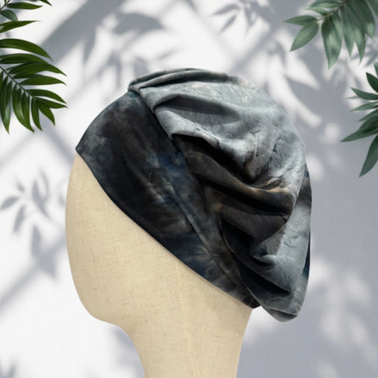 Black Tie Dye Scrub Cap