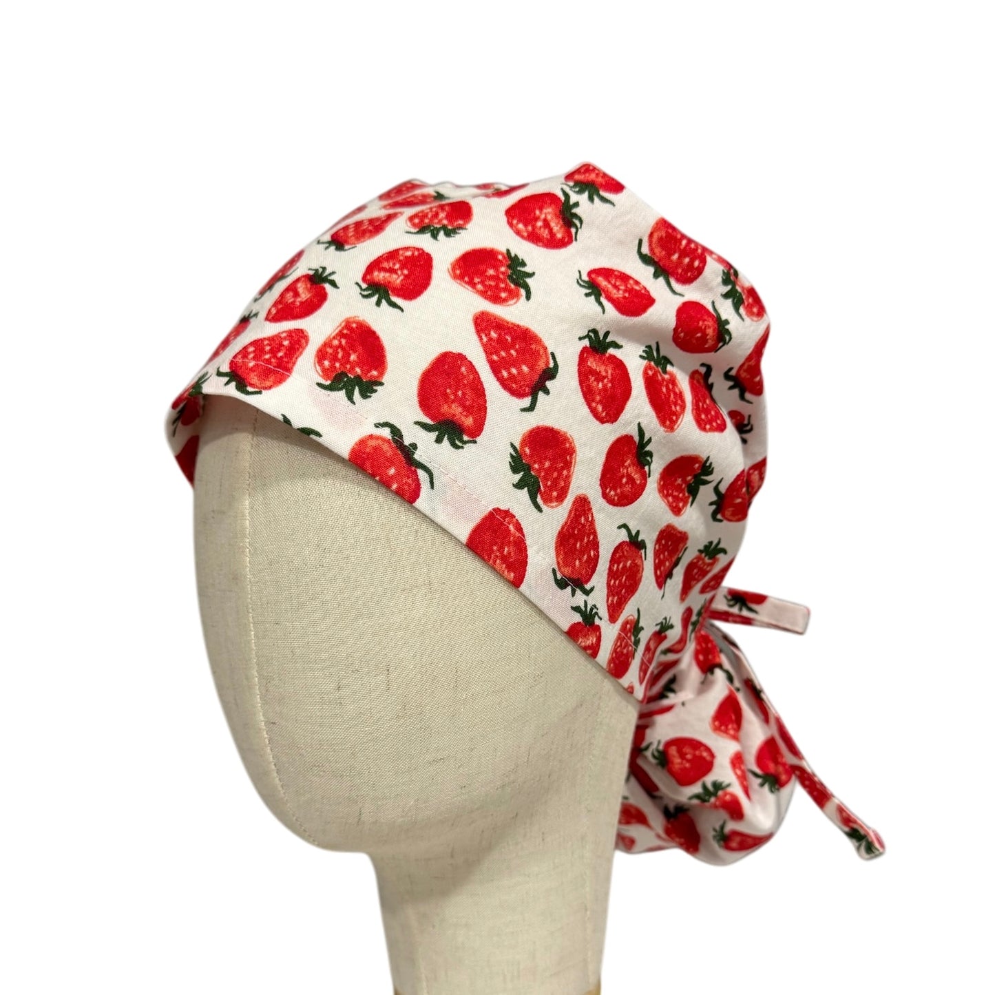 Strawberry Ponytail Scrub Cap