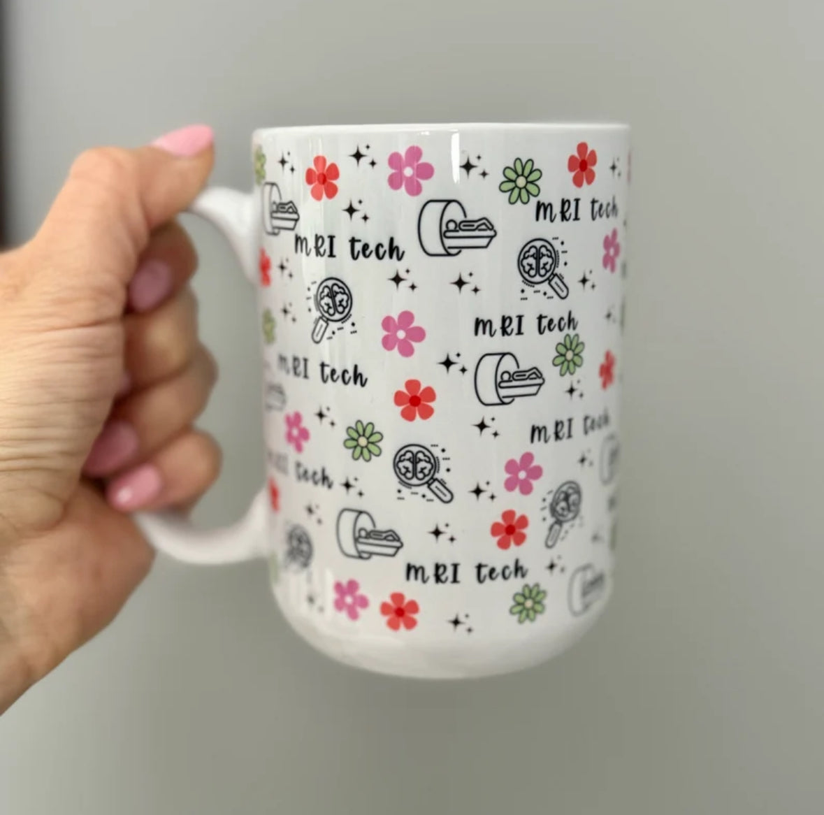 MRI Tech Mug Floral