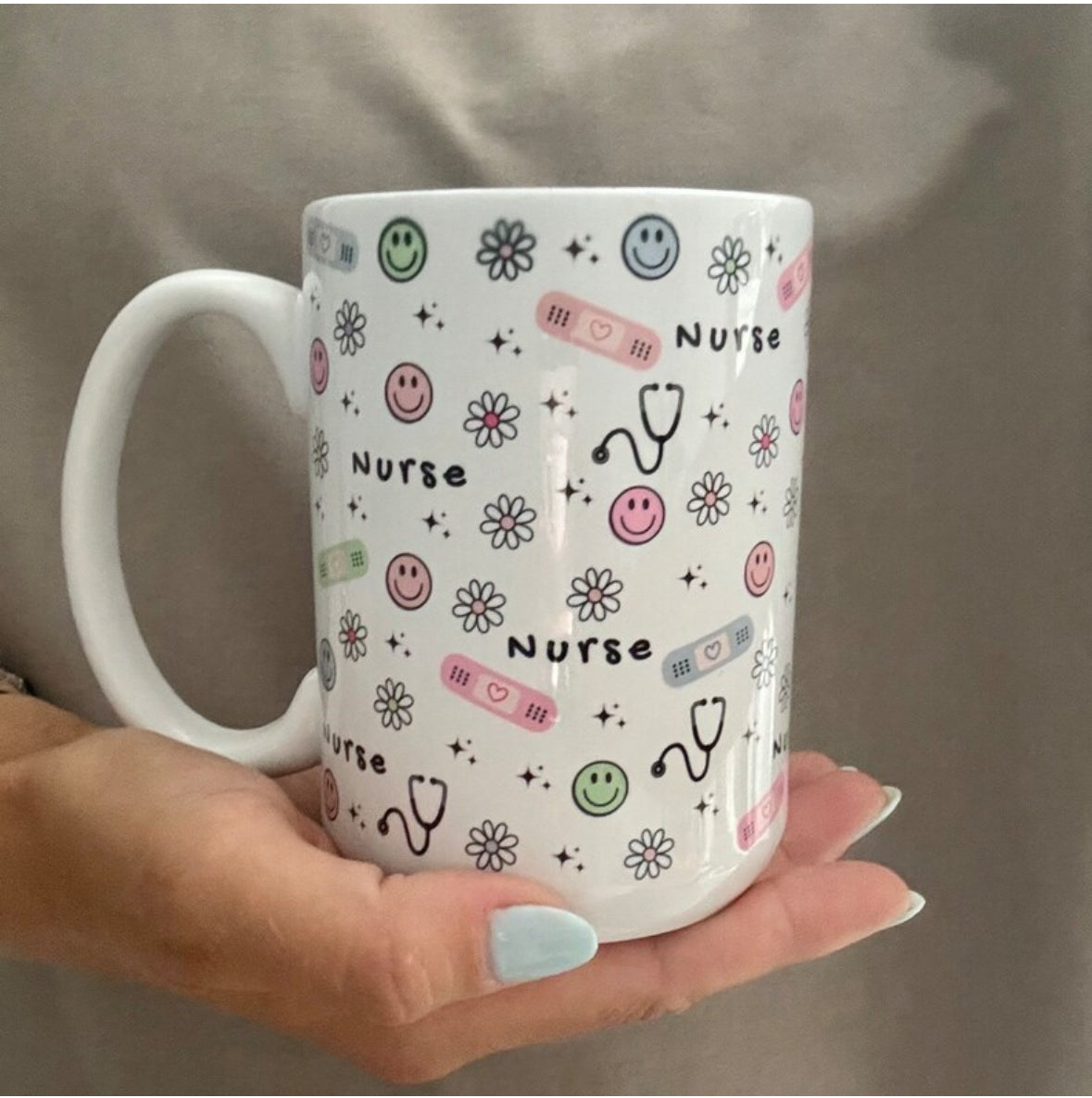 Nurse Mug Smiley Faces