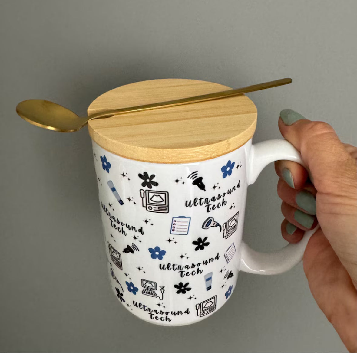 Ultrasound Tech Mug Blue