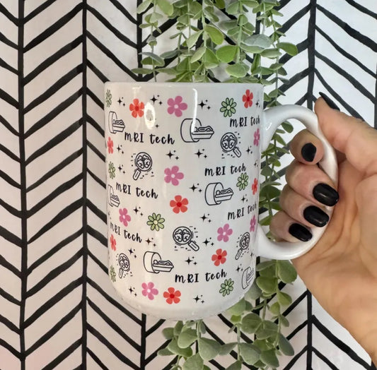 MRI Tech Mug Floral