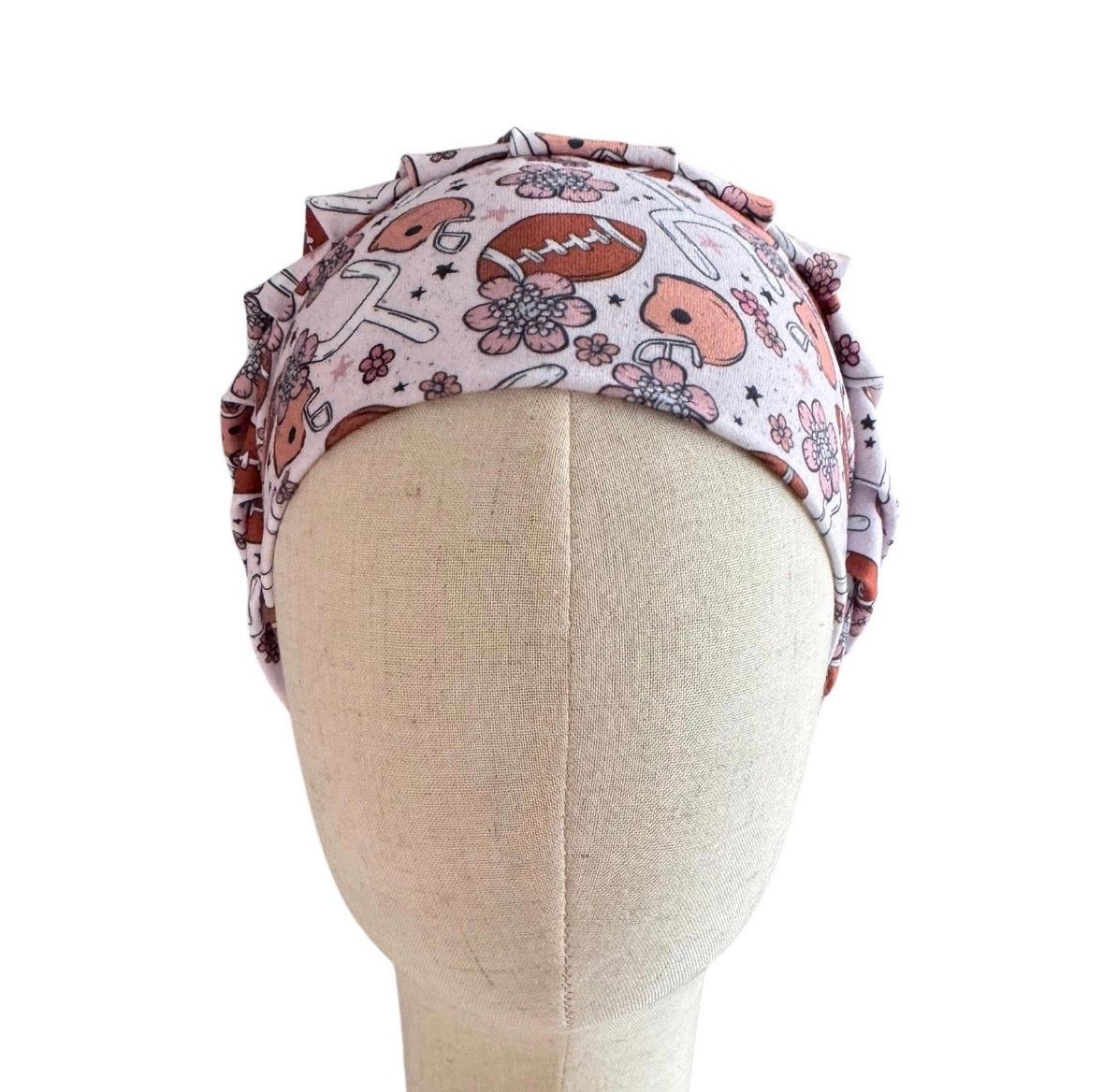 Football Bouffant Scrub Cap
