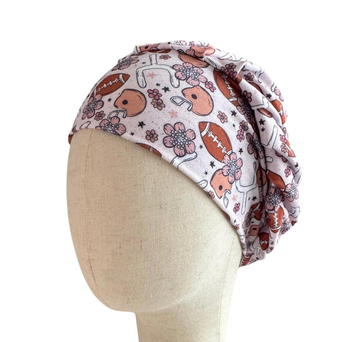 Football Bouffant Scrub Cap