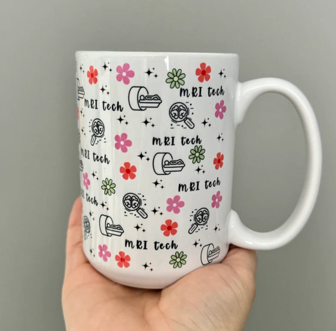 MRI Tech Mug Floral